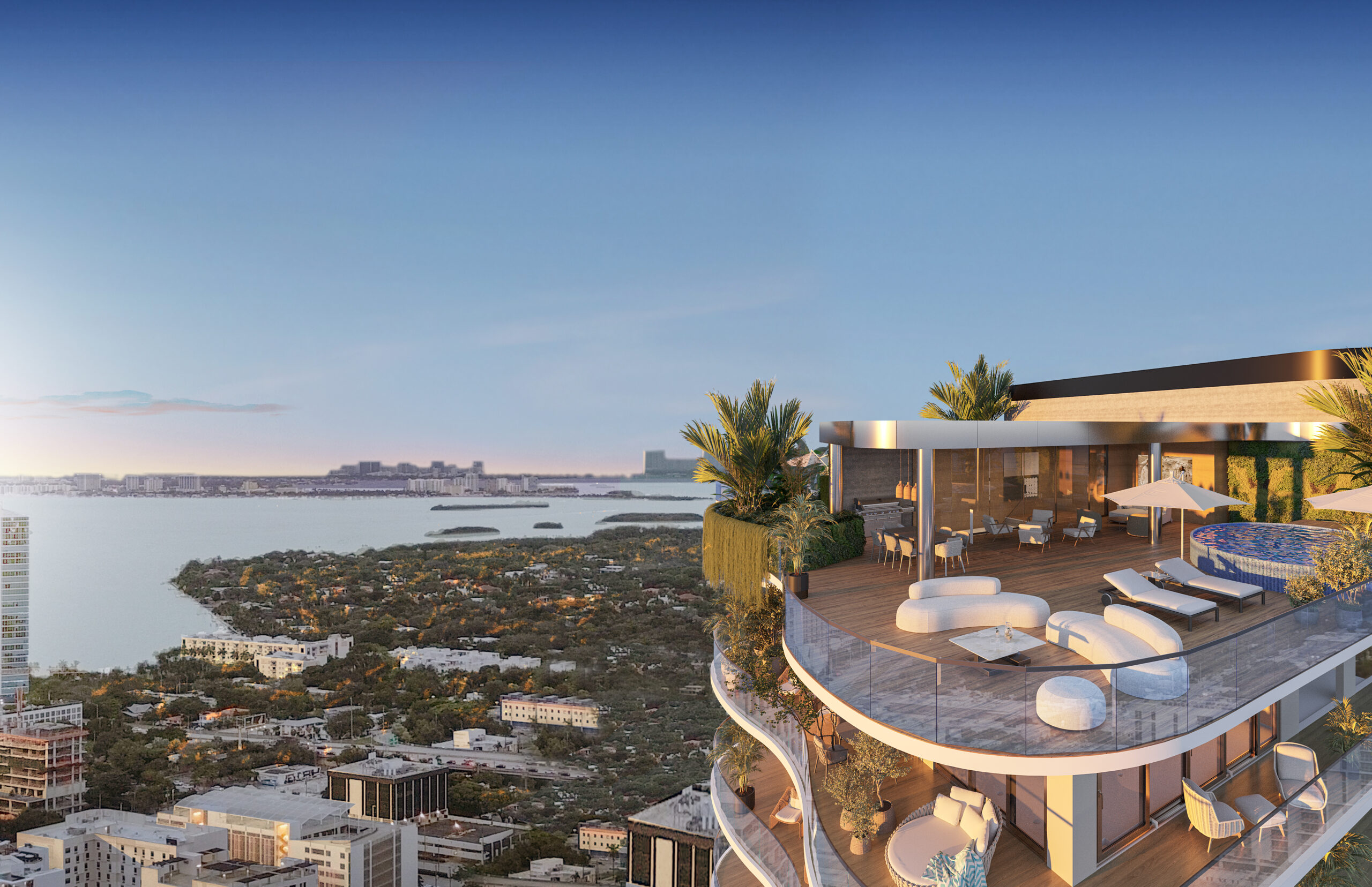 midtown park by proper penthouse rooftop view 2